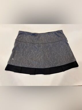 Bollé Gray Athletic tennis Skirt/Skort with Black Trim